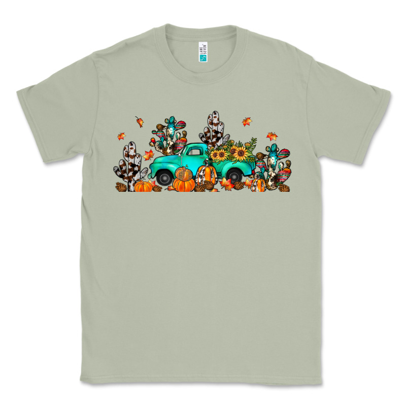 Fall Cactus Pumpkin Truck Classic Tee by JahusDesignShop | Teevron