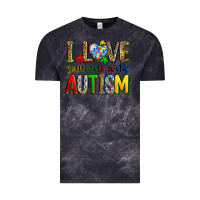 Cloud Black i love someone with autism Vintage Tee - Zillion Design Studio