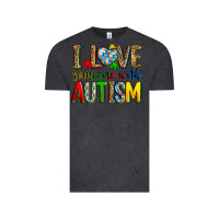 Vintage Black i love someone with autism Vintage Tee - Zillion Design Studio