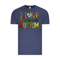Vintage Denim i love someone with autism Vintage Tee - Zillion Design Studio