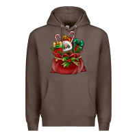 Coffee christmas santa claus bag Premium Hoodie - BundleAndBundleShop