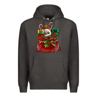 Smoke christmas santa claus bag Premium Hoodie - BundleAndBundleShop