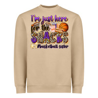 Mushroom i'm just here for the snacks #basketball sister Heavyweight Sweatshirt - Zillion Design Studio