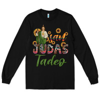 Black san judas tadeo sunflower Long Sleeve Tee - JahusDesignShop