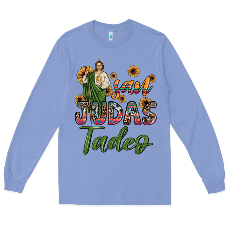 San Judas Tadeo Sunflower Long Sleeve Tee by JahusDesignShop | Teevron