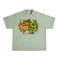 Oil Green hello fall Urban Heavy Tee - CowhideDigitalArt