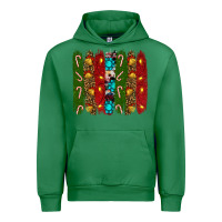 Emerald christmas brushstrokes Urban Hoodie - RanaPortraitStore