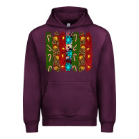 Mauve Wine christmas brushstrokes Urban Hoodie - RanaPortraitStore