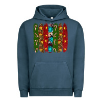 Pigment Midnight Navy christmas brushstrokes Urban Hoodie - RanaPortraitStore