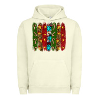 Pigment Pistachio christmas brushstrokes Urban Hoodie - RanaPortraitStore