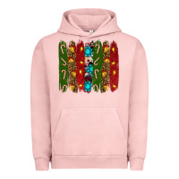 Pigment Salmon christmas brushstrokes Urban Hoodie - RanaPortraitStore