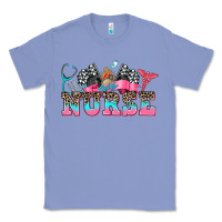 Colony Blue nurse with race and oto equipment Classic Tee - AdoDesignShop