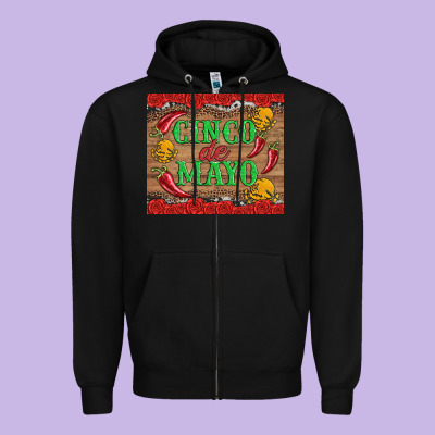 Cinco De Mayo Zipper Hoodie Designed By Artiststas