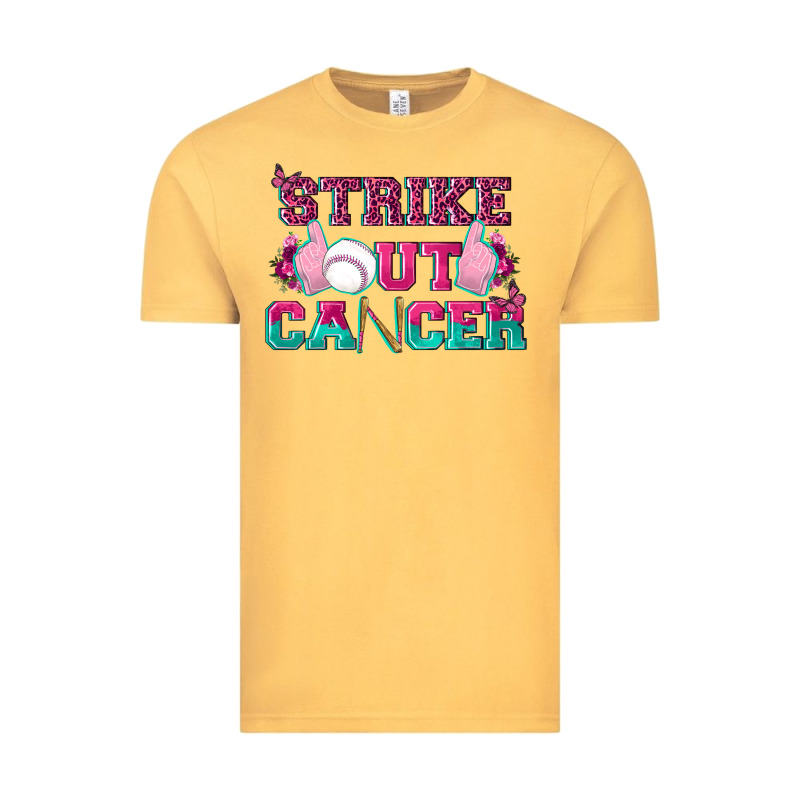 Strike Out Cancer Baseball Vintage Tee by texasbilliewilder | Teevron