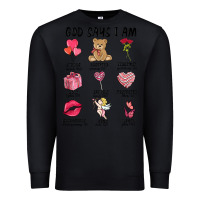 Black god says i am valentine's day Premium Sweatshirt - MaliasSmallBusiness