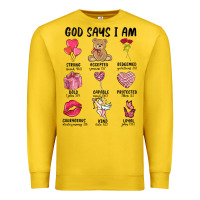 Lemon god says i am valentine's day Premium Sweatshirt - MaliasSmallBusiness