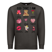 Smoke god says i am valentine's day Premium Sweatshirt - MaliasSmallBusiness