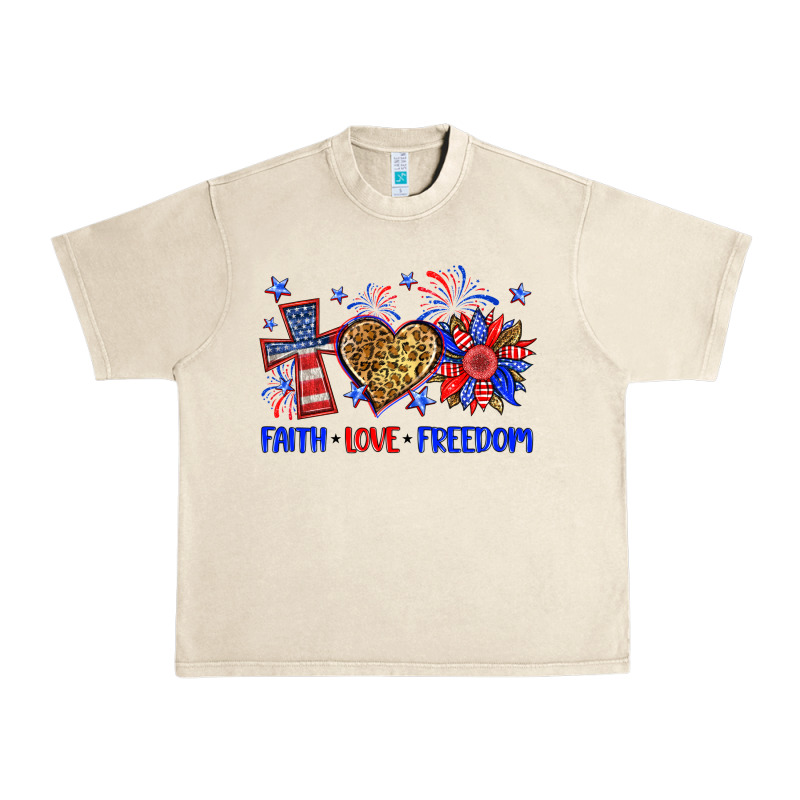Faith Love Freedom Urban Heavy Tee by Neo Western | Teevron