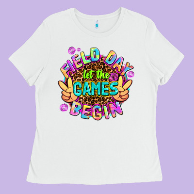 Field Day Let The Games Begin Ladies Tee Designed By Adodesignshop