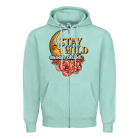 Seafoam stay wild moon child Zipper Hoodie - JahusDesignShop