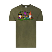 Vintage Olive happy halloween gnome pumpkin Vintage Tee - RanaPortraitStore