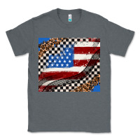 American Flag And Racee Flag Classic Tee | Teevron