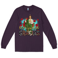 Plum san judas gracias Long Sleeve Tee - JahusDesignShop