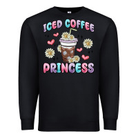 Black iced coffee princess Premium Sweatshirt - MaliasSmallBusiness