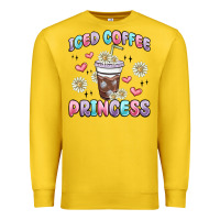 Lemon iced coffee princess Premium Sweatshirt - MaliasSmallBusiness
