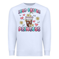 White iced coffee princess Premium Sweatshirt - MaliasSmallBusiness