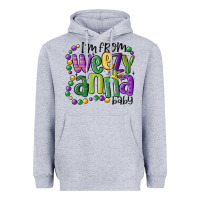 Heather Grey i'm from weezy anna baby mardi gras Heavyweight Hoodie - MaliasSmallBusiness