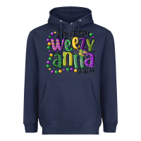 Navy i'm from weezy anna baby mardi gras Heavyweight Hoodie - MaliasSmallBusiness
