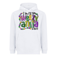 White i'm from weezy anna baby mardi gras Heavyweight Hoodie - MaliasSmallBusiness