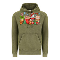 Vintage Olive christmas coffee cups Vintage Hoodie - Zillion Design Studio