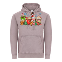 Vintage Zinc christmas coffee cups Vintage Hoodie - Zillion Design Studio