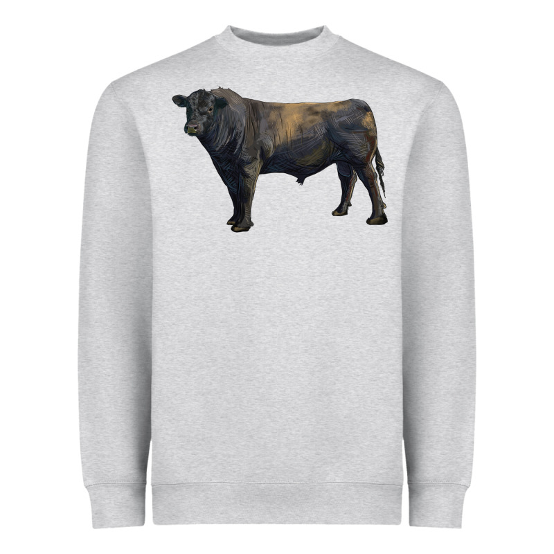 Black Angus Bull Heavyweight Sweatshirt by RanaPortraitStore | Teevron