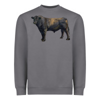 Storm black angus bull Heavyweight Sweatshirt - RanaPortraitStore