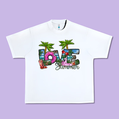 Love Summer Urban Heavy Tee Designed By Sublimationcraftshop