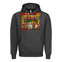 Charcoal Heather hispanic heritage month gnomes tumbler Zipper Hoodie - BundleAndBundleShop