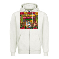 Oatmeal Heather hispanic heritage month gnomes tumbler Zipper Hoodie - BundleAndBundleShop