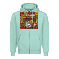 Seafoam hispanic heritage month gnomes tumbler Zipper Hoodie - BundleAndBundleShop