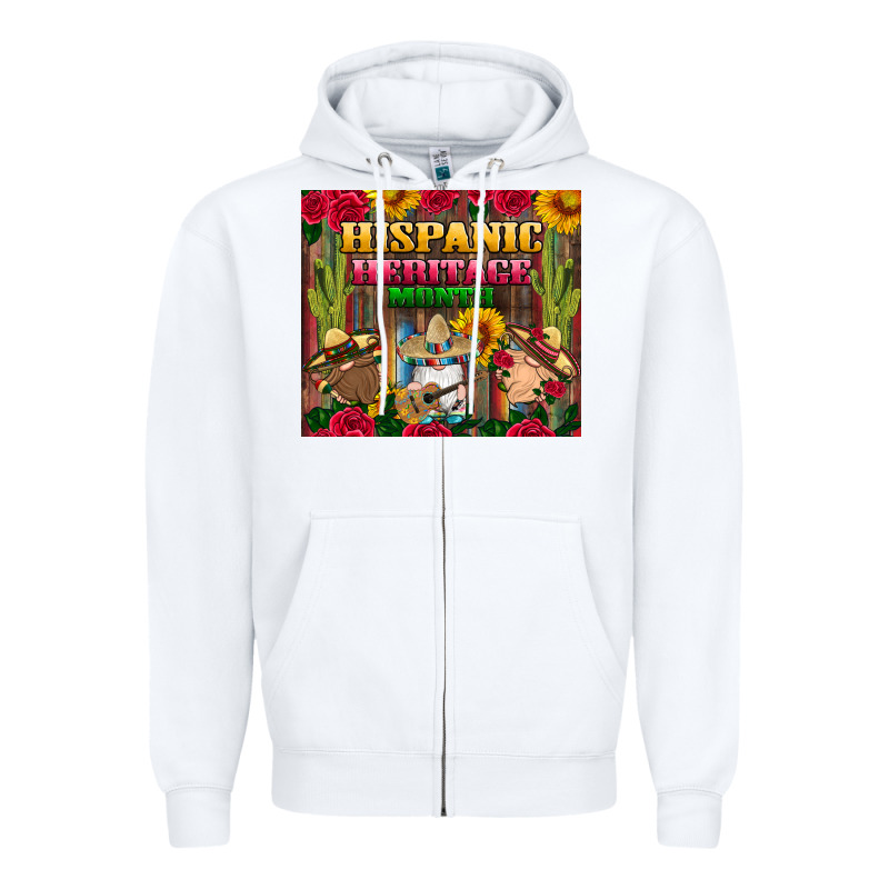 Hispanic Heritage Month Gnomes Tumbler Zipper Hoodie by BundleAndBundleShop | Teevron