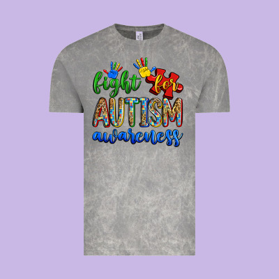 Fight For Autism Awareness Vintage Tee Designed By Zillion Design Studio