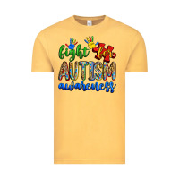 Vintage Mustard fight for autism awareness Vintage Tee - Zillion Design Studio