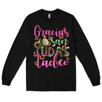 Black gracias san judas tadeo Long Sleeve Tee - JahusDesignShop