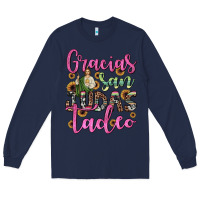 Navy gracias san judas tadeo Long Sleeve Tee - JahusDesignShop