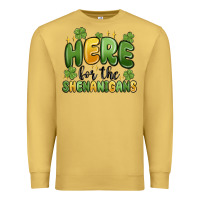 Antique Gold here for the shenanigans Premium Sweatshirt - MaliasSmallBusiness