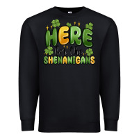 Black here for the shenanigans Premium Sweatshirt - MaliasSmallBusiness
