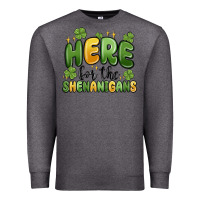 Charcoal Heather here for the shenanigans Premium Sweatshirt - MaliasSmallBusiness