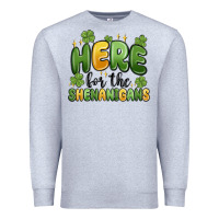 Heather Grey here for the shenanigans Premium Sweatshirt - MaliasSmallBusiness